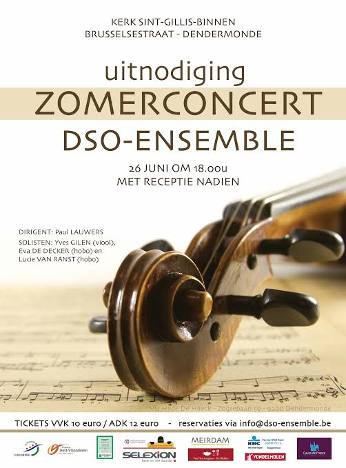 Affiche zomerconcert DSO-Ensemble